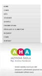 Mobile Screenshot of jazyky-aha.cz